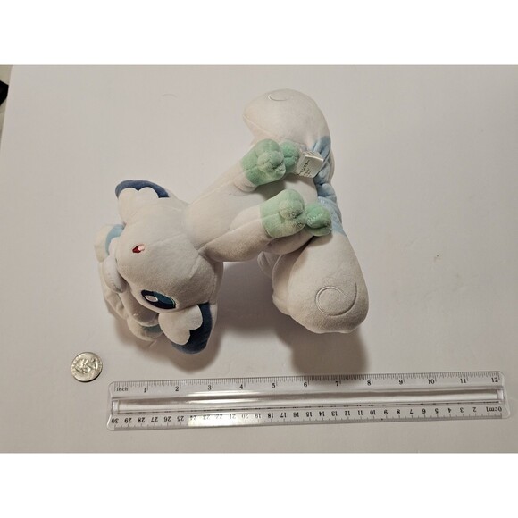 Pokemon Center Alolan Vulpix Plush White Stuffed Animal Toy - Picture 3 of 6